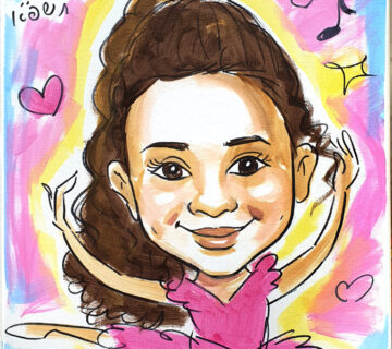 Kids canvas hobby girl dancer 360x320