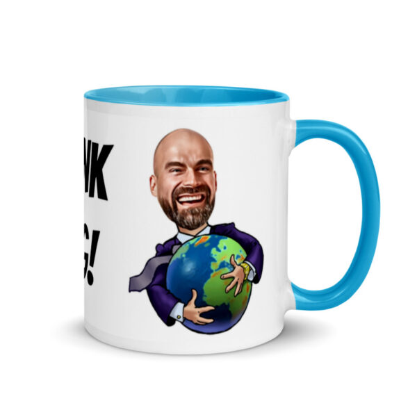 ספל עם קריקטורה מצחיקה אישית זוגית או קבוצתית בעזרת AI