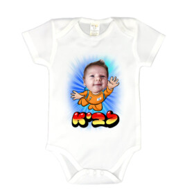 חולצת ילדים / בגדי תינוקות עם פוטוקריקטורה בעיצוב עצמי